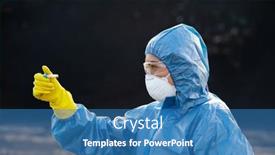  Presentation with toxic - Theme having side-view-of-young-scientist background and a teal colored foreground