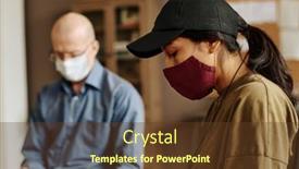  Presentation with group support - PPT theme having side-view-of-young-upset background and a tawny brown colored foreground