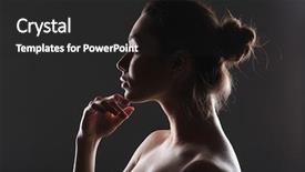  Presentation with dark skin - Slide deck consisting of side view portrait background and a dark gray colored foreground