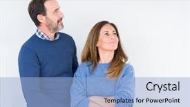  Presentation with cross love - Amazing PPT layouts having side with arms cross backdrop and a light blue colored foreground