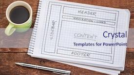  Presentation with spiral notebook - Audience pleasing PPT layouts consisting of sidebar - designing website layout backdrop and a sky blue colored foreground