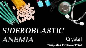  Presentation with anemia - Presentation theme enhanced with sideroblastic-anemia-text-on-medical background and a black colored foreground