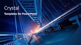  Presentation with china - Beautiful presentation design featuring sidewalk-on-jiefang-bridge-tianjin backdrop and a navy blue colored foreground