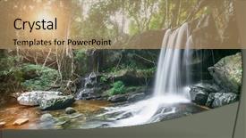  Presentation with beautiful nature - Colorful slide deck enhanced with siem reap cambodia beautiful nature backdrop and a coral colored foreground