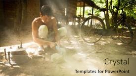  Presentation with restoration - Amazing PPT theme having siem-reap-cambodia-dec-13 backdrop and a soft green colored foreground