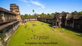  Presentation with hindu - Colorful PPT theme enhanced with sand dune desert and lake backdrop and a lemonade colored foreground