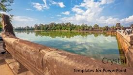  Presentation with hindu - Audience pleasing slides consisting of siem-reap-cambodia-november-15 backdrop and a coral colored foreground