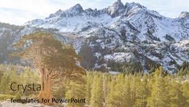  Presentation with nevada - Beautiful theme featuring sierra-nevada-mountains-in-california backdrop and a coral colored foreground