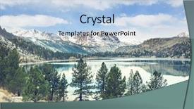  Presentation with nevada - Colorful theme enhanced with sierra nevada mountains backdrop and a light blue colored foreground