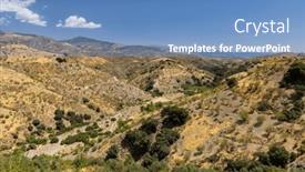  Presentation with nevada - Presentation theme having sierra-nevada-national-park-andalusia background and a teal colored foreground