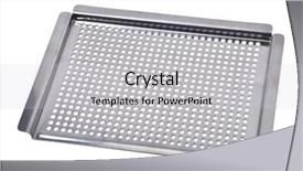  Presentation with background - Slide deck enhanced with sieve-isolated-on-white-background background and a light gray colored foreground