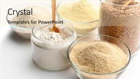  Presentation with flour - Beautiful theme featuring sifting - different types of flour backdrop and a lemonade colored foreground