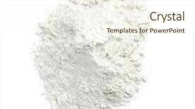  Presentation with flour - Audience pleasing PPT theme consisting of sifting - heap of wheat flour backdrop and a cream colored foreground