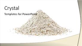  Presentation with flour - Colorful PPT layouts enhanced with sifting - rye flour on white background backdrop and a white colored foreground