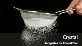  Presentation with powdered - Presentation theme with sifting - sieve and powdered sugar background and a  colored foreground