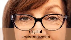  Presentation with old people - Audience pleasing PPT theme consisting of sight older - beauty vision and old people backdrop and a coral colored foreground