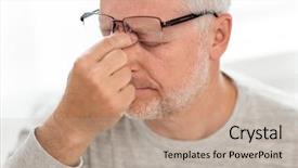  Presentation with neolithic age old - Presentation theme featuring sight older - stress old age and people background and a coral colored foreground