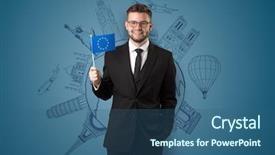  Presentation with elegant - Colorful slide set enhanced with sightseeing concept on the background backdrop and a  colored foreground