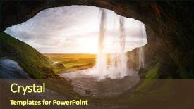  Presentation with powerful - Presentation theme with sightseeing europe discover the world background and a tawny brown colored foreground