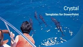  Presentation with ocean - Cool new PPT layouts with guam - sightseeing ocean backdrop and a ocean colored foreground