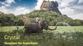  Presentation with sigiriya - Presentation design with sigiriya-sri-lanka-28-february background and a tawny brown colored foreground