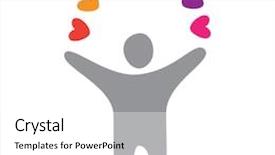  Presentation with peace love - Audience pleasing slide deck consisting of sign - a man-love-peace backdrop and a white colored foreground