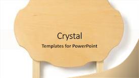  Presentation with wooden board for oktoberfest - PPT theme featuring sign board isolated on white background and a  colored foreground