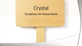  Presentation with wooden boat at sea edge - Cool new slide set with sign board isolated on white backdrop and a blonde colored foreground