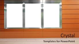  Presentation with blank - Colorful presentation enhanced with sign board metro train - blank billboard in subway backdrop and a coral colored foreground