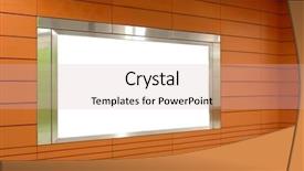  Presentation with metro train - PPT theme having sign board metro train - blank billboard indoor background and a soft green colored foreground