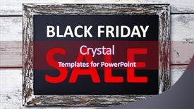  Presentation with restaurant menu black board chalkboard - PPT theme consisting of sign board with black friday background and a tawny brown colored foreground