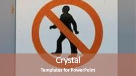  Presentation with confined - Cool new presentation design with sign confined space backdrop and a coral colored foreground