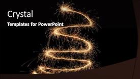  Presentation with firework - Presentation featuring sign-draw-with-firework background and a black colored foreground