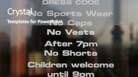  Presentation with code - PPT theme having sign dress code background and a gray colored foreground