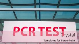  Presentation with pcr - Beautiful PPT theme featuring sign-for-the-pcr-test backdrop and a lemonade colored foreground