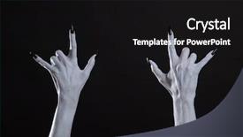  Presentation with metal music - Cool new PPT layouts with sign halloween or music theme backdrop and a black colored foreground
