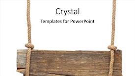  Presentation with rope - Slides featuring sign hanging on a rope background and a white colored foreground