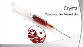  Presentation with blood spatter - Audience pleasing PPT theme consisting of sign in drops of blood backdrop and a white colored foreground
