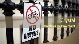  Presentation with park - Presentation theme having sign-indicating-the-prohibition background and a violet colored foreground