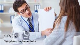  Presentation with cameras - Colorful presentation design enhanced with sign installation - sales assistant showing cameras backdrop and a light blue colored foreground