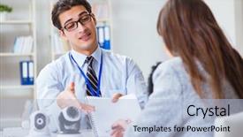  Presentation with cameras - Colorful slide deck enhanced with sign installation - sales assistant showing cameras backdrop and a light blue colored foreground