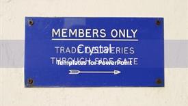  Presentation with members - Presentation theme with sign members only background and a ocean colored foreground