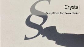  Presentation with contract - Presentation theme featuring contract process - silhouette of paragraph and hand background and a lemonade colored foreground