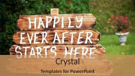  Presentation with venue - Slide deck consisting of sign on wooden board - wedding background and a coral colored foreground