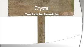  Presentation with signboard - PPT theme with sign post - vintage signboard background and a coral colored foreground