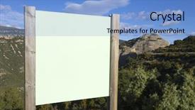  Presentation with signboard - Colorful PPT theme enhanced with sign post editable - green signboard with blue sky backdrop and a  colored foreground