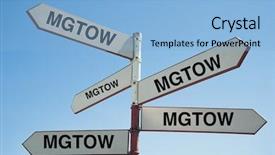  Presentation with post mortem - Slides consisting of sign post saying mgtow men background and a light blue colored foreground