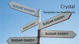  Presentation with post mortem investigation - Amazing presentation theme having sign post saying the sugar backdrop and a light blue colored foreground