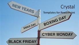  Presentation with saying - Audience pleasing presentation theme consisting of sign post saying the various backdrop and a light blue colored foreground