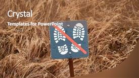  Presentation with ethylenal sensitive produce - PPT layouts having protected areas - sign protecting sensitive area background and a coral colored foreground